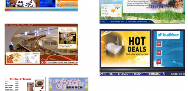 Horizontal or Digital Signage Layouts